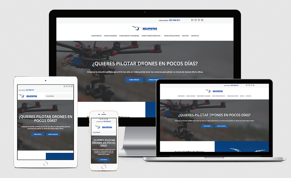 Disseny web - Escuela Pilotos Drone Disseny web - Escuela Pilotos Drone