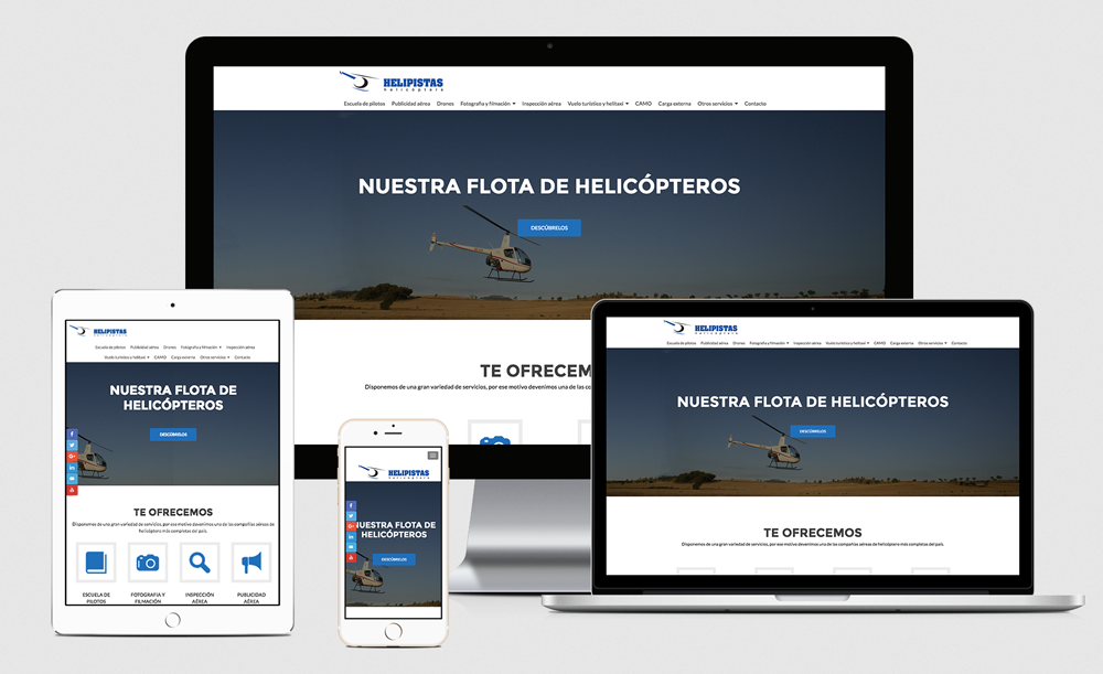 Disseny web - Helipistas Helicopters Disseny web - Helipistas Helicopters